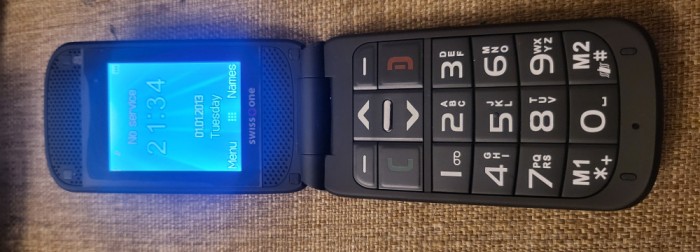 Telefon Varstnici Seniori clapeta Swissone BBM620 Black Livrare gratuita!