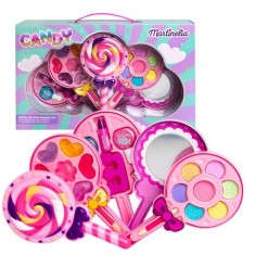 Trusa de machiaj pentru fetite Candy Lolipop 12155, Martinelia foto