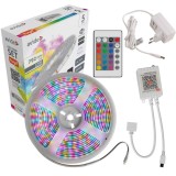 Banda LED RGBW inteligenta Avide 5m IP65 pentru interior/exterior