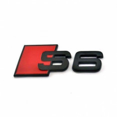 Emblema Audi S6 Negru foto