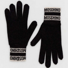 Moschino manusi femei, culoarea bej