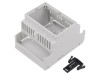 Carcasa Ventilata HAMMOND pentru Sina DIN, 4 Module, PPO, Gri Deschis, UL94-V0, Model 1597DIN4MH53V