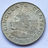 271. Moneda Mexic 50 centavos 1967 (normal arms)