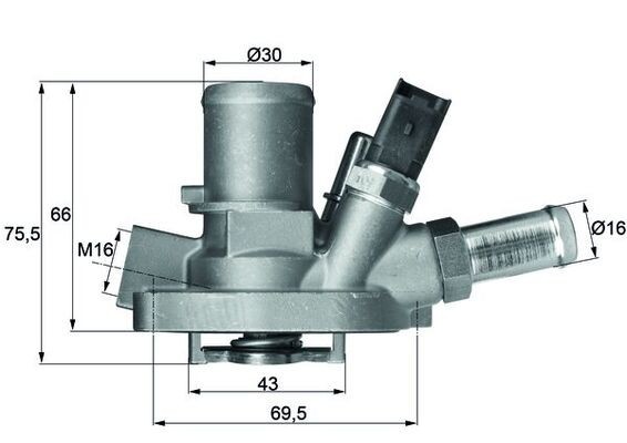 MAHLE TI 147 80 termostat,lichid racire