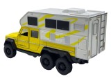 Macheta Mercedes Camper Off-Road Brabus, Scara 1:32, cu Functii Interactive Culoare Galbena