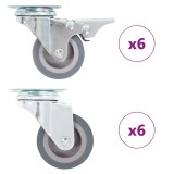 VidaXL Roți pivotante, 12 buc., 50 mm