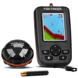 Sonar Pescuit Fish Finder Wireless iUni XJ-01, Ecran Color LCD 2.8&quot;, Senzor 90&deg;, Adancime 36m, Distanta de comunicare pana la 100m, 125KHz