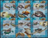 Guinea-Bissau 2005 - Fauna Marina - TESTOASE - 6 Colite DELUXE - MNH, Nestampilat