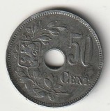 Moneda 50 centimes 1918 - Belgia