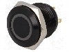 Intrerupator anti-vandalism, OFF-(ON), &amp;Oslash;16mm, ONPOW, GQ16F-10E/J/R/24V/A foto