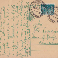 CARTE POSTALA CIRCULATA TR.SEVERIN - CRAIOVA 18 \ 19 NOV.1936