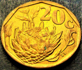 Moneda 20 CENTI - AFRICA de SUD, anul 1992 * cod 2297 = SUID AFRIKA