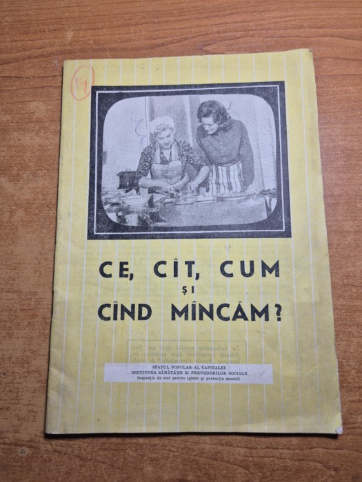 ce,cat,cum si cand mancam - din anul 1963