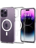 Huse silicon cu protectie camera MagSafe compatibila cu Iphone 14 Pro, Transparent, Carcasa