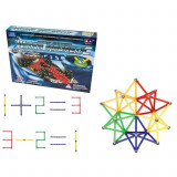 Puzzle, Set constructie magnetic, multicolor, 250 piese, Palmonix