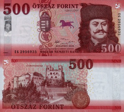 UNGARIA 500 forint 2018 UNC!!! foto
