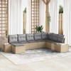 VidaXL Set de canapele pentru grădină cu pernă 8 pcs 319 x 209 x 85 cm 3347180