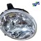 Far Daewoo Matiz 1998-2008, partea dreapta cu reglaj electric, tip bec H4, carcasa neagra, DEPO 222-1107R-LD-EM
