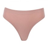 Chiloți String Seamless, Femei, Bej, 90% Poliamidă, 10% Elastan, Oem