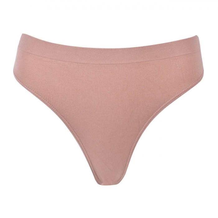 Chiloți String Seamless, Femei, Bej, 90% Poliamidă, 10% Elastan