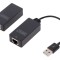 Cablu extender USB 50m negru