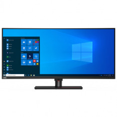 Monitor LED Lenovo ThinkVision P40w-20 39.7 inch 4 ms Negru Webcam USB-C Thunderbolt 75 Hz