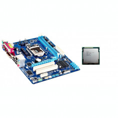 Placa de Baza Second Hand GIGABYTE GA-H61M-S2PV, Socket 1155, mATX, Shield, Cooler + Intel Core i3-2100 3.10GHz foto