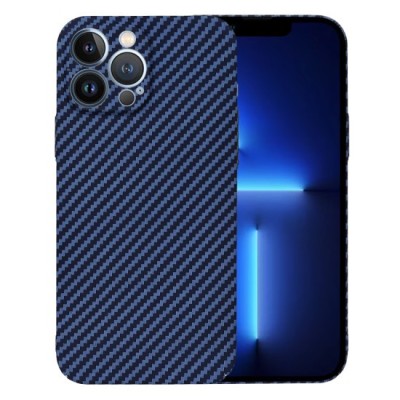 Husa pentru iPhone 13 Pro Max - Techsuit Carbonite FiberShell - Cyan foto