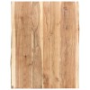 Blat de masa, 60x(50-60)x3,8 cm, lemn masiv de acacia