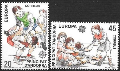 C21 - Andorra Spaniola 1989 - Europa,2v.neuzat,perfecta stare foto
