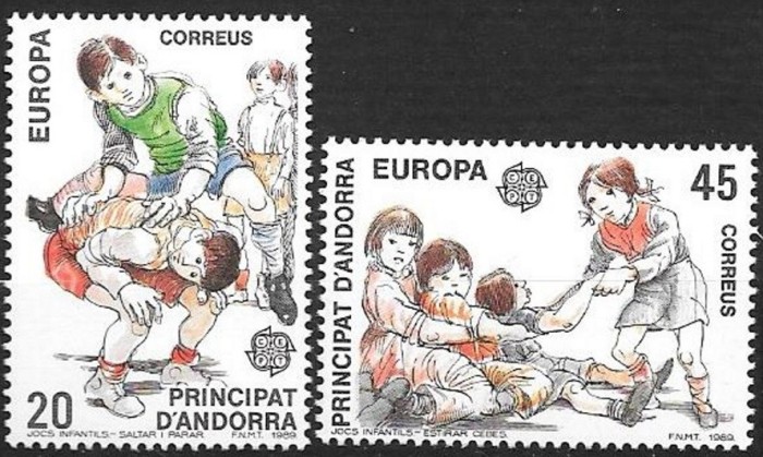 C21 - Andorra Spaniola 1989 - Europa,2v.neuzat,perfecta stare