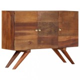 VidaXL Dulap, maro, 110 x 30 x 75 cm, lemn masiv reciclat
