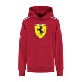 Ferrari hanorac cu glugă pentru copii Shield red F1 Team 2025 - 128 cm (dětsk&eacute;)
