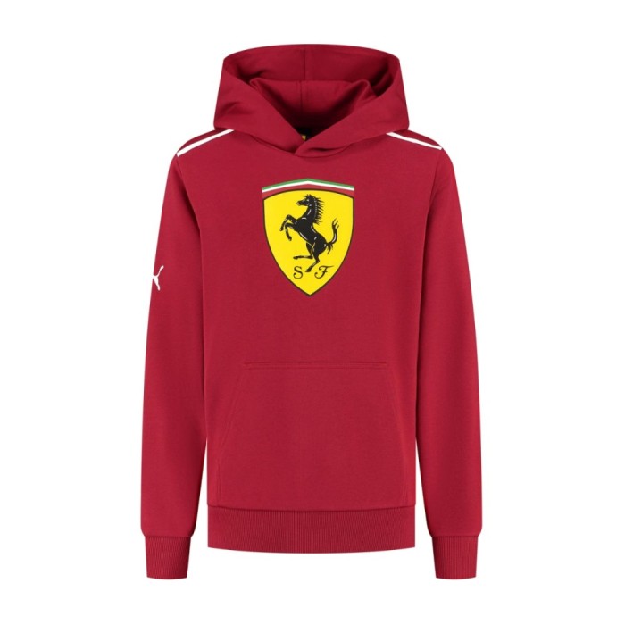 Ferrari hanorac cu glugă pentru copii Shield red F1 Team 2025 - 104 cm (dětsk&eacute;)