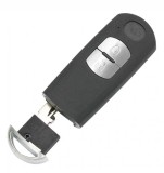 Carcasa cheie auto compatibila cu Mazda 2, 3, 5, 6, CX-3, CX-5, CX-7, CX-9, RX-8, MX-5, 2 butoane, model 2012-2018, Lamela canelura mijloc, Techstar
