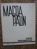 CATALOG EXPOZITIE MAGDA PAUN ARTA DECORATIVA IUNIE -IULIE +2 INVITATII SEMNATE