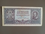 Bancnotă Ungaria 10 Milioane Milpengő 1946 VF- hiperinflație