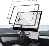 Tesla Model 3 / Y / Folie Protectie Tempered glass Clear / Matte, 7, Toata Europa, Fara actualizare