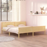 VidaXL Cadru de pat, 200x200 cm, lemn masiv de pin