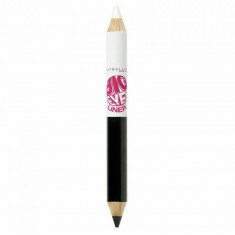 Creion de ochi cu doua capete Maybelline Big Eyes Liner, Nuanta 01 Black&White