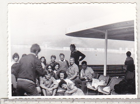 bnk foto Orsova vazuta dinspre Dunare , de pe vasul Mehedinti - 1974