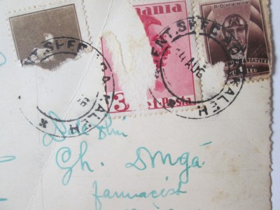 Rara! C.P.anii 30 stamp.spec.Ada-Kaleh,interior moscheea cu cel mai mare persan foto