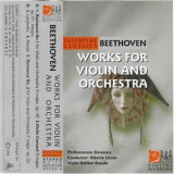 Casetă audio Beethoven &lrm;&ndash; Works For Violin And Orchestra, originală