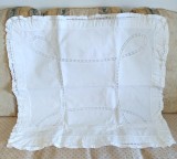 Fata de perna Vintage cu bordura si insertii de dantela croset