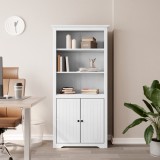 VidaXL Bibliotecă &quot;BODO&quot;, alb, 82x40x173 cm, lemn masiv de pin 355056