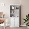 Gossi biblioteca &quot;bodo&quot;, alb, 82x40x173 cm, lemn masiv de pin