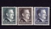 ✅ ( S41 ) Germania Reich 1941 Guvernamantul General " Uzuale - Adolf Hitler " ,serie Mi.86-88 B !!! , dantelat 14 : 14 1/2 !!! , MNH, Nestampilat