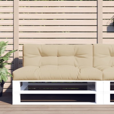 vidaXL Perne pentru paleți, 2 buc., bej, material textil foto