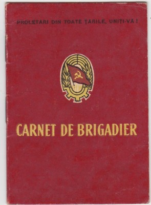 CARNET DE BRIGADIER 1960 foto