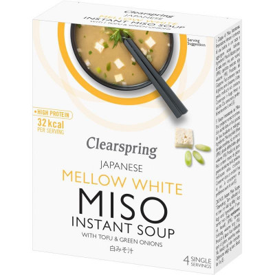 Instant Supa Miso Alb cu Tofu Clearspring 40gr foto